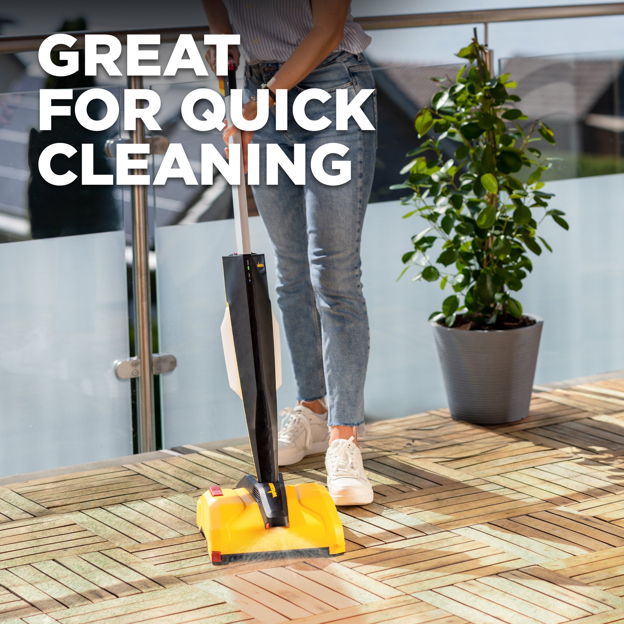 Levaro Powerbrush 18V Cordless (Stone & Patio) Outdoor Cleaner Image:2